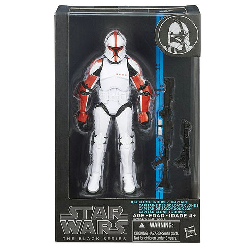 Hasbro Star Wars The Black Series 13 Clone Trooper Captain blue box package front