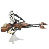 Hasbro Star wars The Black Series Deluxe Speeder Bike with Biker Scout vehicle action figure toy