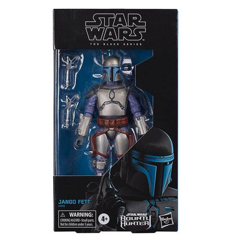 Hasbro Star Wars The Black Series Gaming Greats Jango Fett Bounty Hunter video game box package front gamestop