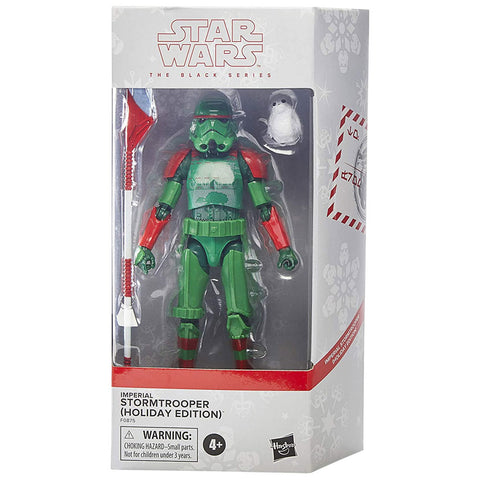 Hasbro Star Wars The Black Series Imperial Stormtrooper Holiday Edition Porg Amazon Exclusive Box Package Front