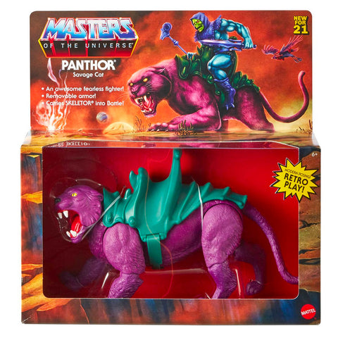 Mattel Masters of the Universe Origins Panthor Savage Cat Box Package Front