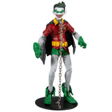 Mcfarlane Toys DC Multiverse Robin Crow Earth-22 Dark Knights: Metal smirk face action figure toy front
