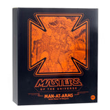 Mondo MOTU Masters of the Universe Man-at-arms regular heroic master of weapons box package front