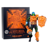 Mondo MOTU Masters of the Universe Snake Man-at-arms exclusive heroic master of weapons figure packaging