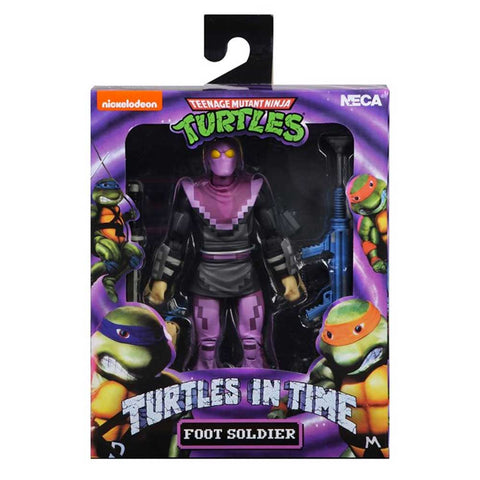 NECA TMNT Teenage Mutant Ninja Turtles In Time Foot Soldier Trooper Video Game Box Package Front