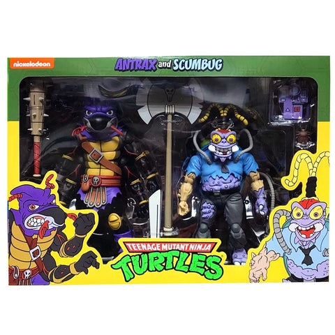 NECA TMNT Cartoon Antrax Scumbug 2pack box package front photo