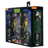 NECA TMNT Teenage Mutant Ninja Turtles 90s movie leonardo donatello 2-pack box package side