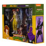 NECA TMNT Teenage Mutant Ninja Turtles Cartoon April Oneil foot soldier bashed 2-pack box package side