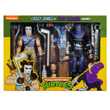 NECA TMNT Teenage Mutant Ninja Turtles Cartoon Casey Jones vs Foot Soldier Slashed 2-pack Box package front