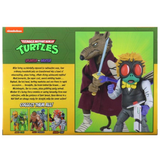 NECA TMNT Teenage Mutant Ninja Turtles Cartoon Splinter vs. Baxter 2-pack target exclusive box package back