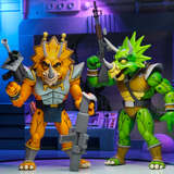 NECA TMNT Teenage Mutant Ninja Turtles Cartoon Zarax Zork 2-pack action figure toys fully armed