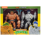 NECA TMNT Teenage Mutant Ninja Turtles General Traag Granitor Rock Solider 2-pack box package front