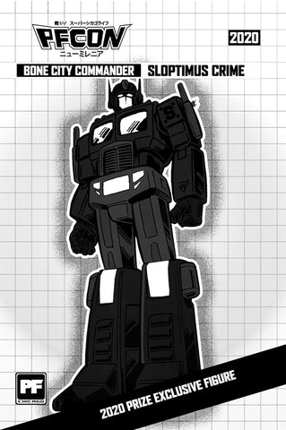 PFCON2020 Prize Exclusive Scalperbot Sloptimus Crime Character Artwork