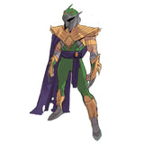 Power Rangers TMNT Crossover Lightning Collection Green Ranger Shredder artwork illustration
