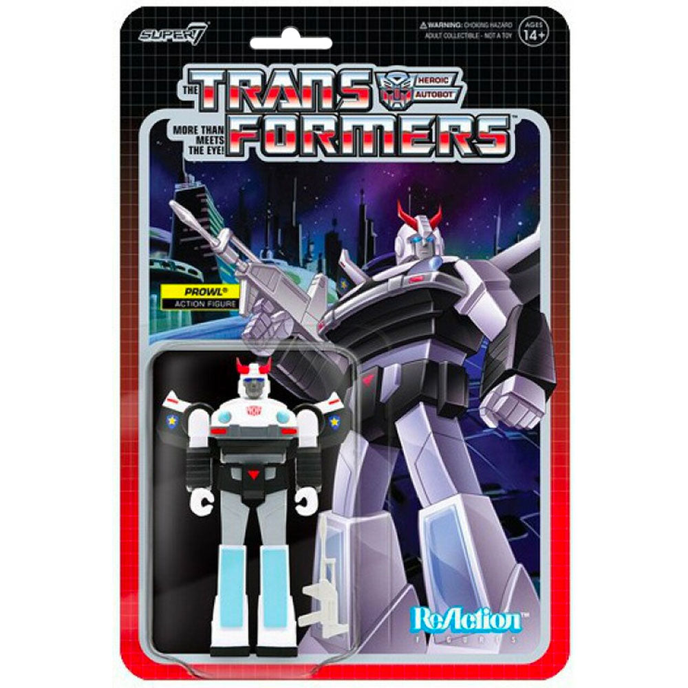 Buy Super 7 Transformers G1 Prowl ReAction Figure 3 3/4 inch Toy