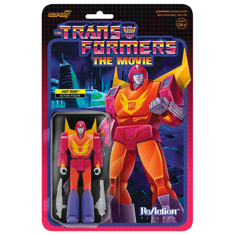 Super 7 Transformers The Movie Hot Rod - ReAction Figure