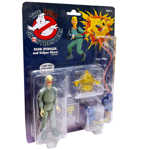 The Real Ghostbusters Egon Spengler and Gulper Ghost reissue flat bubble box package photo front angle photo