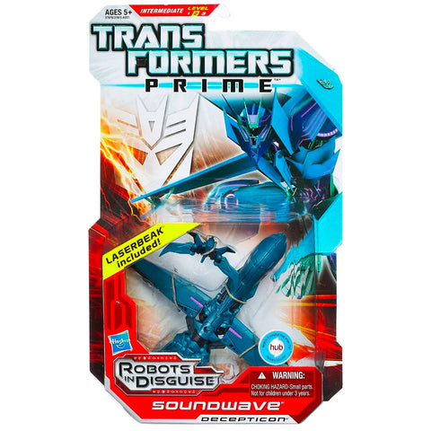 Transformers Prime Robots In Disguise Deluxe 004 Soundwave with Laserbeak box package front