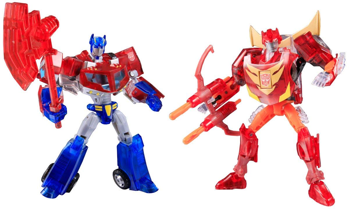 Transformers Clear Animated Optimus & Rodimus Sons of Cybertron Set –  Collecticon Toys