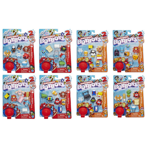 Transformers Botbots Series 1 8-Packs complete set Greaser Gang Jock Squad MISB box package front