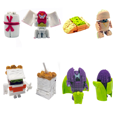 Transformers Botbots Series 5 Los Deliciosos Complete set of 4 Corn Crusader Tamale Mal Cheeros