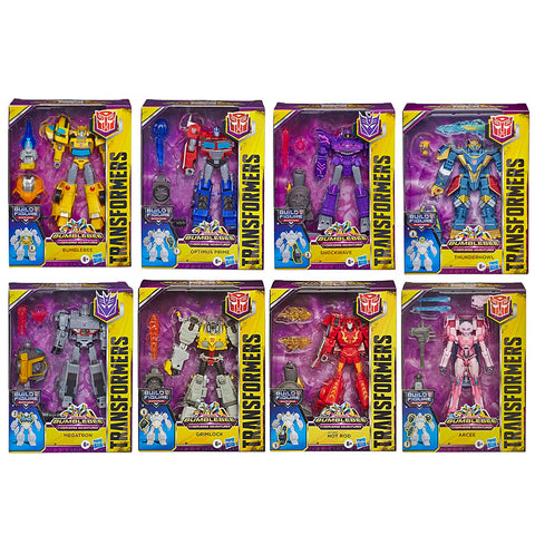 Transformers Cyberverse Adventures deluxe complete set of 8 box package front bundle