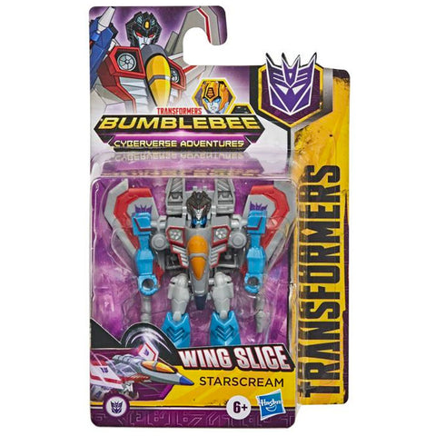 Transformers Cyberverse Adventures Wing Slice Starscream scout box package front