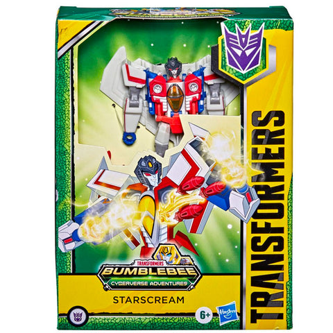 Transformers Cyberverse Adventures Dinobots Unite Starscream Deluxe box package front
