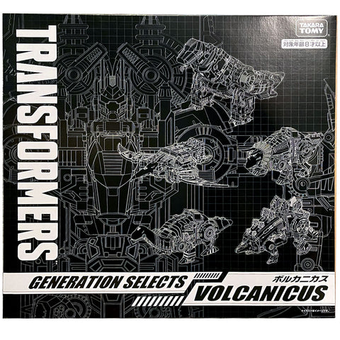 Transformers Generations Selects Dinobot Volcanicus Combiner Japan TakaraTomy Mall Giftset Combiner Box Package black sleeve