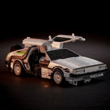 Transformers Generations Collaborative Back to the Future Crossover Deluxe Gigawatt Car Delorean Toy dark windshield doors open photo