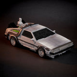 Transformers Generations Collaborative Back to the Future Crossover Deluxe Gigawatt Car Delorean Toy dark windshield photo