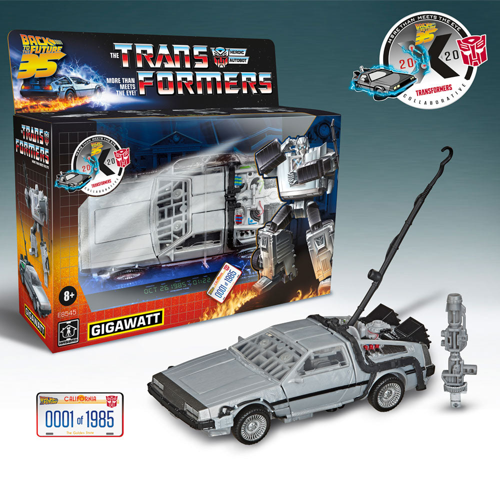 Transformers Generations Collaborative: Back to the Future Gigawatt Delorean 1984 Exclusive Edition - Deluxe Transformers Generations Collaborative: Back to the Future Gigawatt Delorean 1984 Exclusive Edition - Deluxe