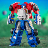 Transformers Generations Legacy Evolution Armada Universe Optimus Prime Commander red inner robot toy action figure front photo