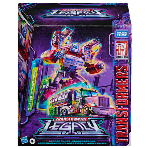 Transformers Generations Legacy Leader G2 Laser Optimus Prime box package front