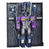 Transformers Generations Masterpiece Shattered Glass Optimus Prime Evil MP-10 Purple Trailer Open Repair Bay