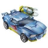 Transformers Generations Thrilling 30 Deluxe Nightbeat Blue Car Toy Hasbro USA Stock Photo