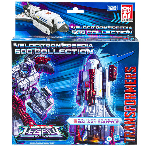 Transformers Legacy Velocitron Speddia 500 Collection Victory Universe Galaxy Shuttle Leader Walmart Exclusive box package front