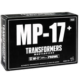 Transformers Masterpiece MP-17+ Anime Prowl Hasbro USA black sleeve Box package front angle