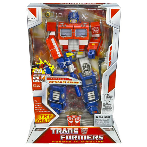 Transformers Classics Masterpiece 20th Anniversary DVD Edition Optimus Prime Box Package USA Hasbro