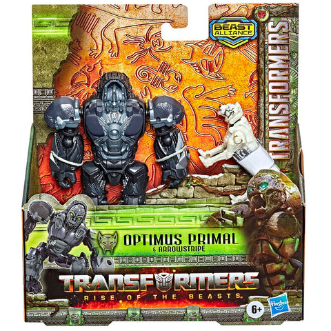 Transformers Beast Alliance Optimus Primal Beast Weaponizer rise of the beasts ROTB box package front