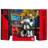Transformers Movie Studio Series 86-01 Deluxe Autobot Jazz box package display stand