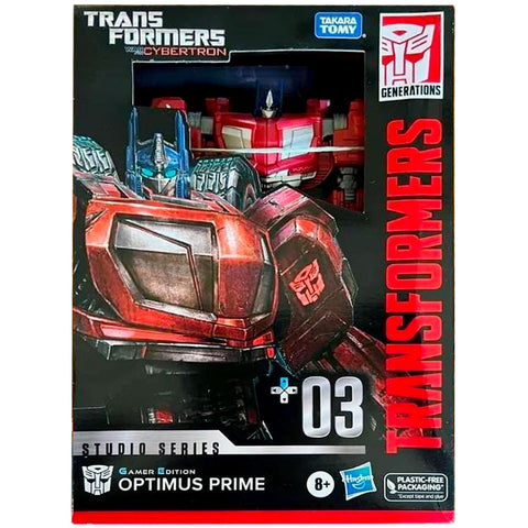 Transformers Studio Series Gamer Edition +03 Optimus Prime war for cybertron WFC box package front photo