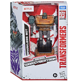 Transformers War for Cybertron Trilogy Netflix Walmart Sparkless deluxe bot Barricade box package front