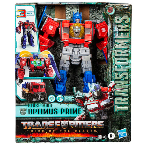 Transformers Movie Rise of the Beasts ROTB Beast-Mode Optimus Prime box package front