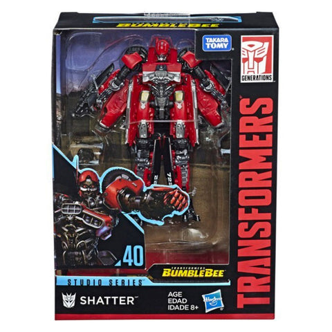 Transformers Movie Studio Series 40 Deluxe Class Decepticon Shatter robot Box Package