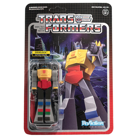 Super 7 Transformers G1 Grimlock Reaction Box Package Front