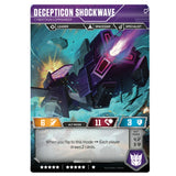 Transformers TCG Card Game Wave 1 Decepticon Shockwave Cybertron Commander Alt-mode Rare