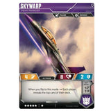 Transformers TCG Card Game Wave 1 Skywarp Sneaky Prankster Jet Back