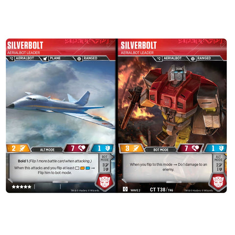 Transformers TCG Silverbolt Aerialbot Leader - Character Card