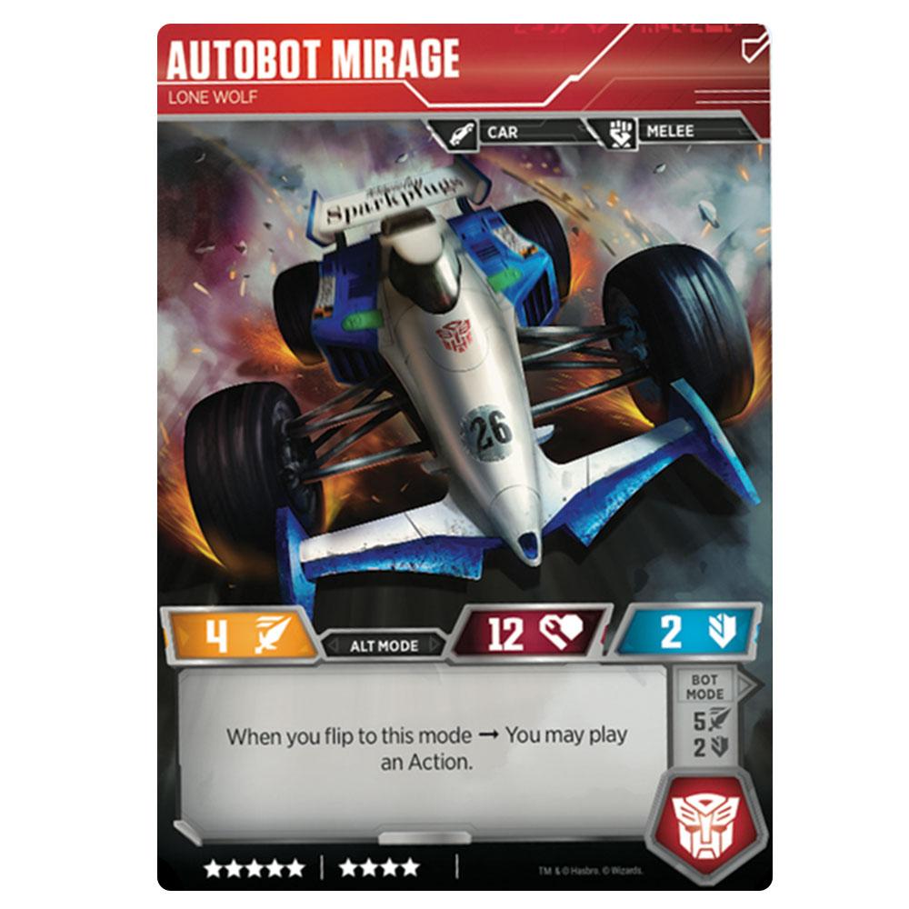 Transformers TCG Autobot Mirage Lone Wolf - Character Card Transformers TCG Autobot Mirage Lone Wolf - Character Card